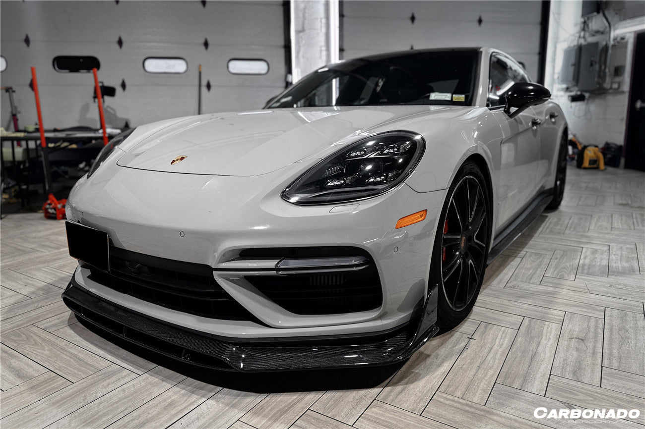 2017-2023 Porsche Panamera 971 4/4S/GTS/Turbo S OD Style Front Lip - Carbonado