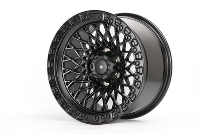 E978 Satin Black 17x9.0 ET0 6.139 - Square Set (4 Wheels)
