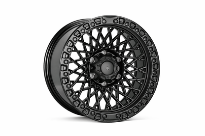 E978 Satin Black 17x9.0 ET0 6.139 - Square Set (4 Wheels)