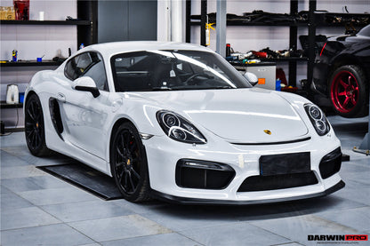 2012-2016 Porsche 981 Boxster/Cayman GT4 Style Front Bumper - DarwinPRO Aerodynamics