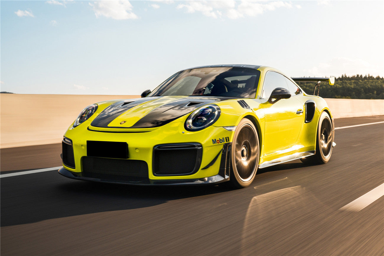 DarwinPRO 2013-2019 Porsche 911 991 Carrera & C2, C2S, C4, C4S, Targa & GT3 & Turbo GT2RS-Style Carbon Fiber Hood - DarwinPRO Aerodynamics