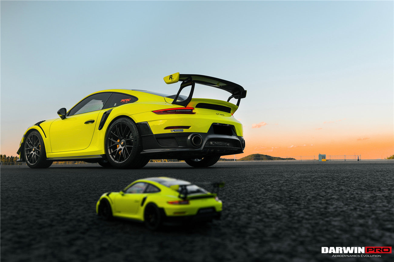 2013-2019 Porsche 911 991 Turbo/S GT2RS Style Partial Carbon Fiber Rear Bumper - DarwinPRO Aerodynamics