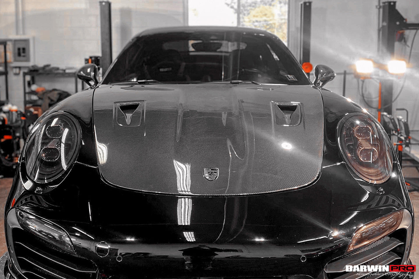 2013-2019 Porsche  991 991.1 & 991.2 Carrera, Turbo, C2, C2S, C4, C4S, Targa, GT3 GT2RS-Style Carbon Fiber Hood - DarwinPRO Aerodynamics