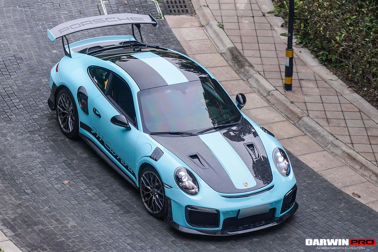 2016-2018 Porsche 911 991.2 Carrera/Targa 4/4S GT2RS Style Carbon Fiber Quarter Panel Side Scoops - DarwinPRO Aerodynamics