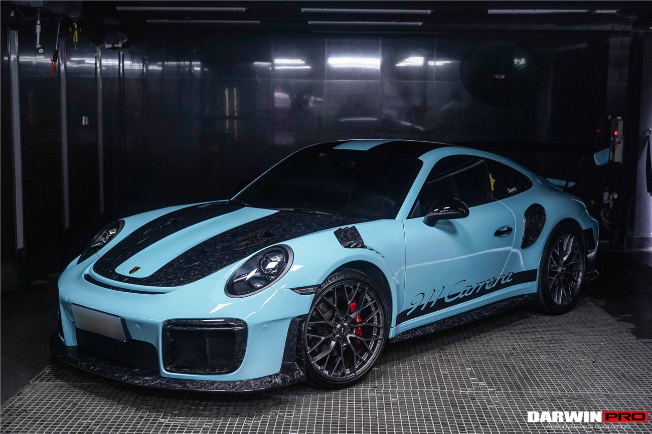 2016-2019 Porsche 911 991.2 Carrera /Targa 4/4S GT2RS Style Partial Carbon Fiber Fender - DarwinPRO Aerodynamics