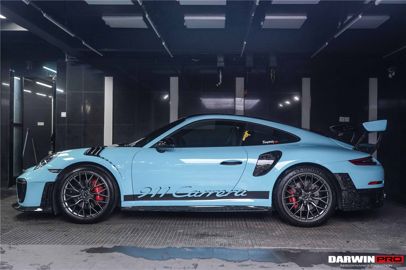 2016-2018 Porsche 911 991.2 Carrera/Targa 4/4S GT2RS Style Carbon Fiber Quarter Panel Side Scoops - DarwinPRO Aerodynamics