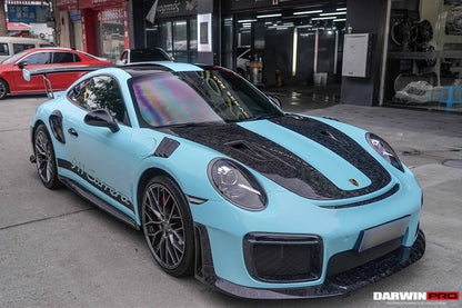 2016-2018 Porsche 911 991.2 Carrera/Targa 4/4S GT2RS Style Carbon Fiber Quarter Panel Side Scoops - DarwinPRO Aerodynamics