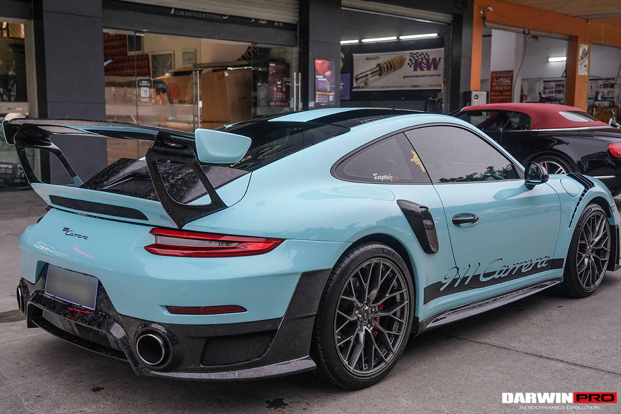 2016-2018 Porsche 911 991.2 Carrera/Targa 4/4S GT2RS Style Carbon Fiber Quarter Panel Side Scoops - DarwinPRO Aerodynamics
