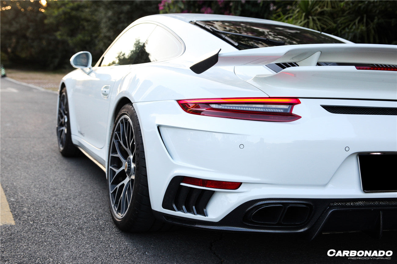 2016-2019 Porsche 911 991.2 Turbo/S TP Style Rear Bumper - Carbonado