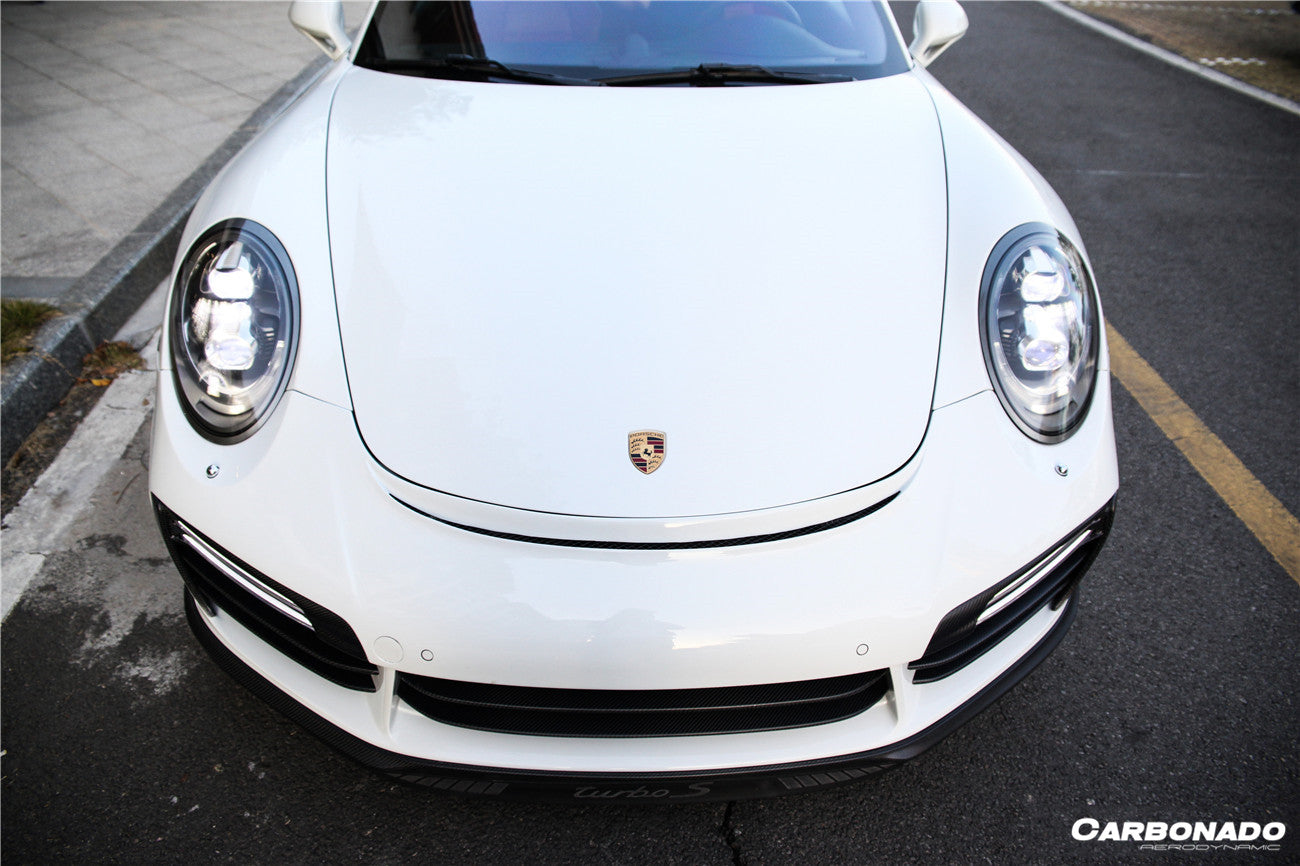 2016-2019 Porsche 911 991.2 Turbo/S TP Style Front Bumper - Carbonado