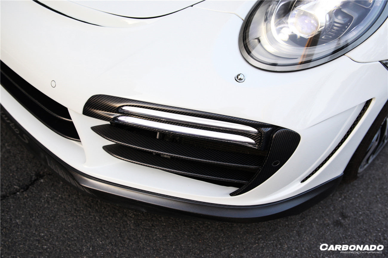 2016-2019 Porsche 911 991.2 Turbo/S TP Style Front Bumper - Carbonado
