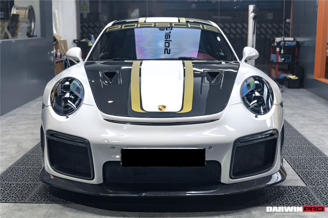 2013-2019 Porsche  991 991.1 & 991.2 Carrera, Turbo, C2, C2S, C4, C4S, Targa, GT3 GT2RS-Style Carbon Fiber Hood - DarwinPRO Aerodynamics