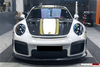 2013-2019 Porsche  991 991.1 & 991.2 Carrera, Turbo, C2, C2S, C4, C4S, Targa, GT3 GT2RS-Style Carbon Fiber Hood - DarwinPRO Aerodynamics
