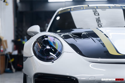 2013-2019 Porsche  991 991.1 & 991.2 Carrera, Turbo, C2, C2S, C4, C4S, Targa, GT3 GT2RS-Style Carbon Fiber Hood - DarwinPRO Aerodynamics