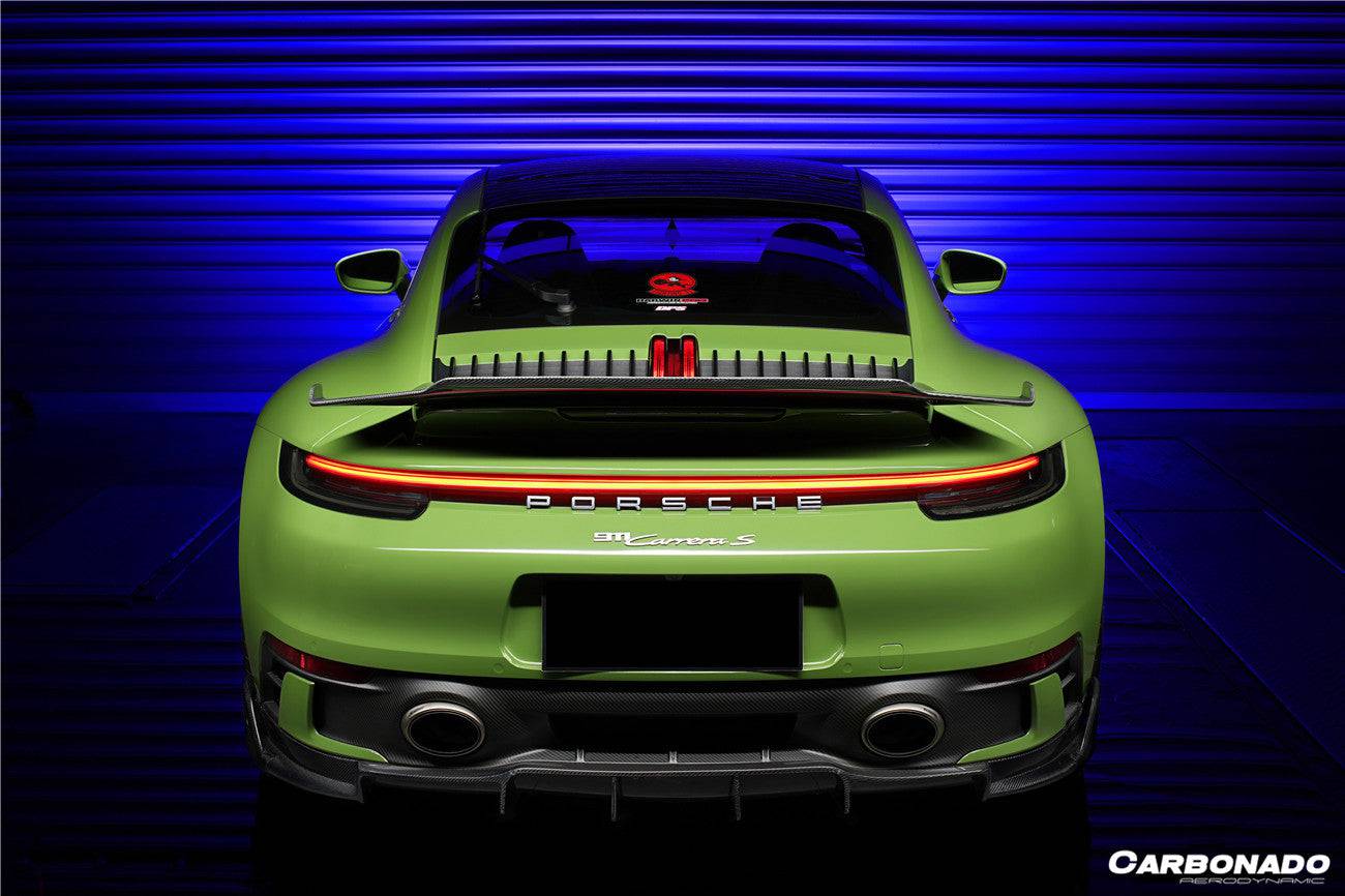 2019-2023 Porsche 911 992 Carrera/Targa S/4/4S SD-Sport Design Rear Lip (Dont Fit Normal Bumper) - Carbonado