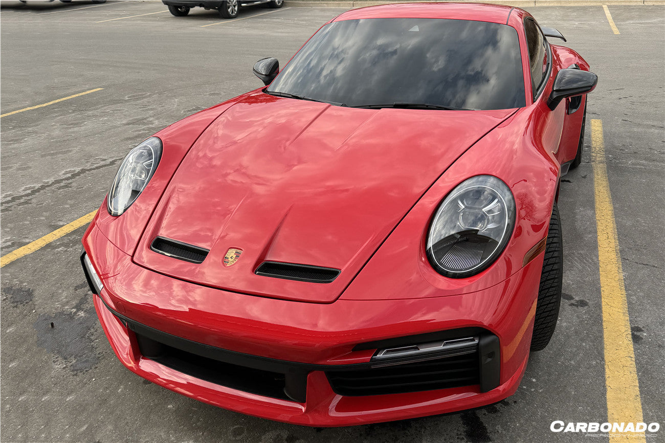 2019-2024 Porsche 911 992 Carrera & S & 4 & 4S & Targa & Turbo S GT3 Style Hood - Carbonado