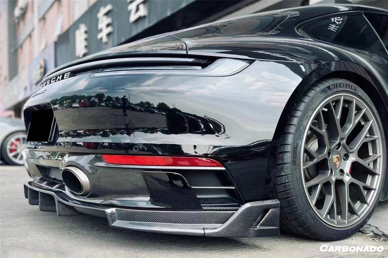 2019-2023 Porsche 911 992 Carrera/Targa S/4/4S SD-Sport Design Rear Lip (Dont Fit Normal Bumper) - Carbonado Aero