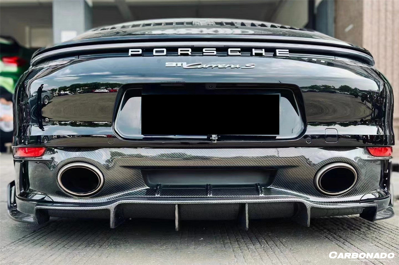 2019-2023 Porsche 911 992 Carrera/Targa S/4/4S SD-Sport Design Rear Lip (Dont Fit Normal Bumper) - Carbonado Aero