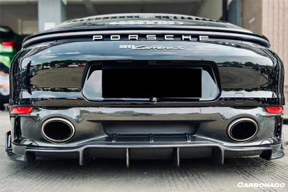 2019-2023 Porsche 911 992 Carrera/Targa S/4/4S SD-Sport Design Rear Lip (Dont Fit Normal Bumper) - Carbonado Aero