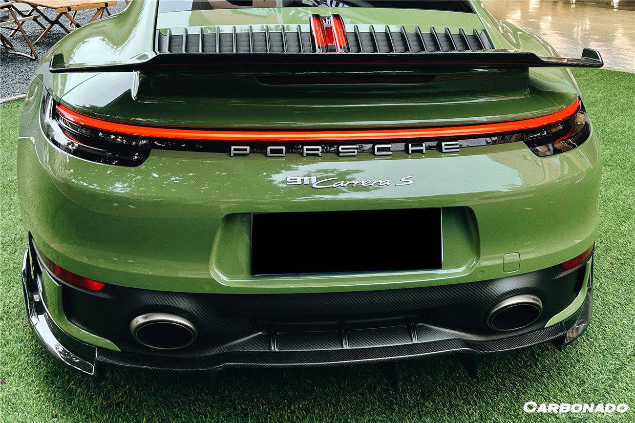 2019-2023 Porsche 911 992 Carrera/Targa S/4/4S SD-Sport Design Rear Lip (Dont Fit Normal Bumper) - Carbonado Aero