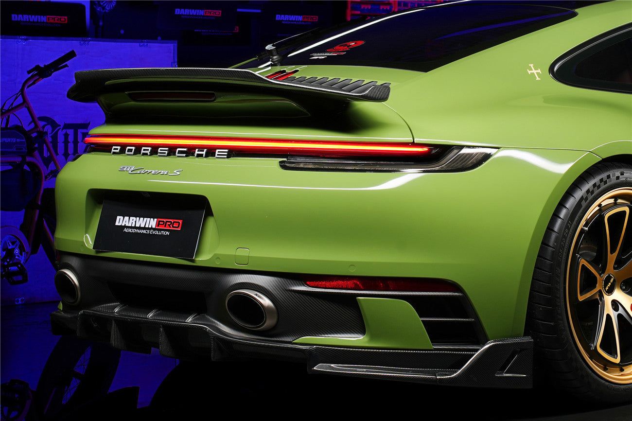 2019-2023 Porsche 911 992 Carrera/Targa S/4/4S SD-Sport Design Modl BKSS Style Rear Lip - DarwinPRO Aerodynamics