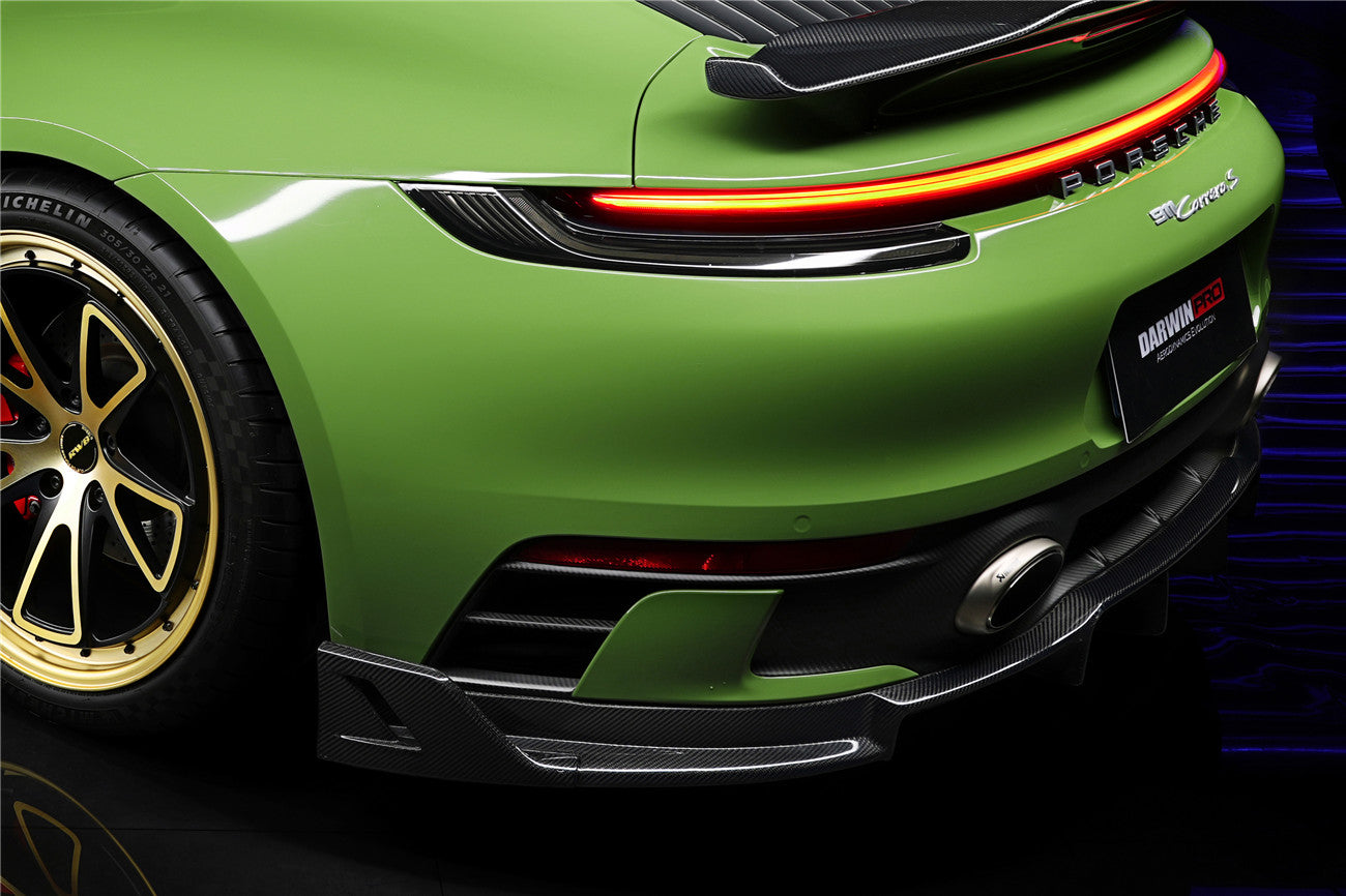 2019-2023 Porsche 911 992 Carrera/Targa S/4/4S SD-Sport Design Modl BKSS Style Rear Lip - DarwinPRO Aerodynamics
