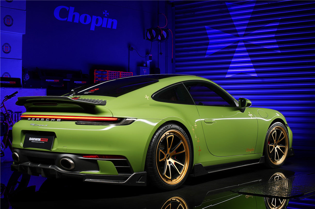 2019-2023 Porsche 911 992 Carrera/Targa S/4/4S SD-Sport Design Modl BKSS Style Rear Lip - DarwinPRO Aerodynamics