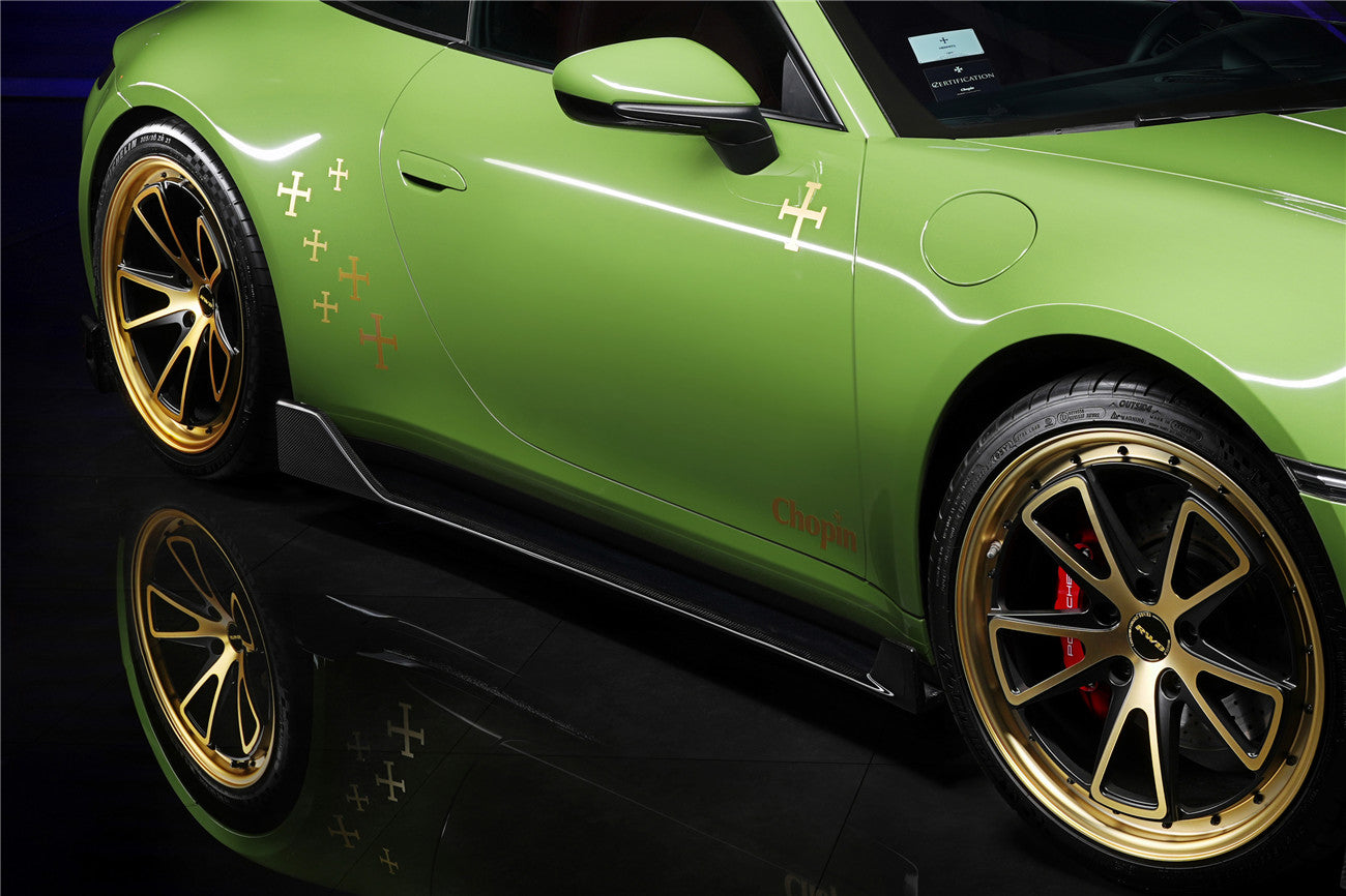 2019-2023 Porsche 911 992 Carrera S/4/4S/Targa/Cabriolet BKSS Style Side Skirts - DarwinPRO Aerodynamics