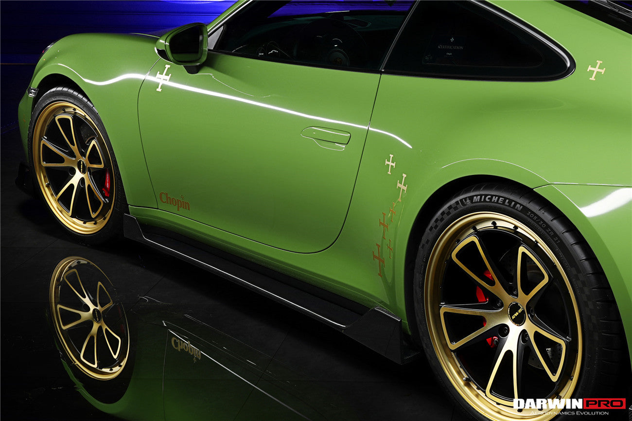 2019-2023 Porsche 911 992 Carrera S/4/4S/Targa/Cabriolet BKSS Style Side Skirts - DarwinPRO Aerodynamics