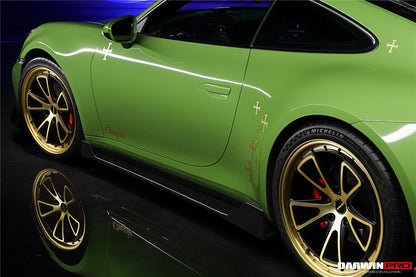 2019-2023 Porsche 911 992 Carrera S/4/4S/Targa/Cabriolet BKSS Style Side Skirts - DarwinPRO Aerodynamics