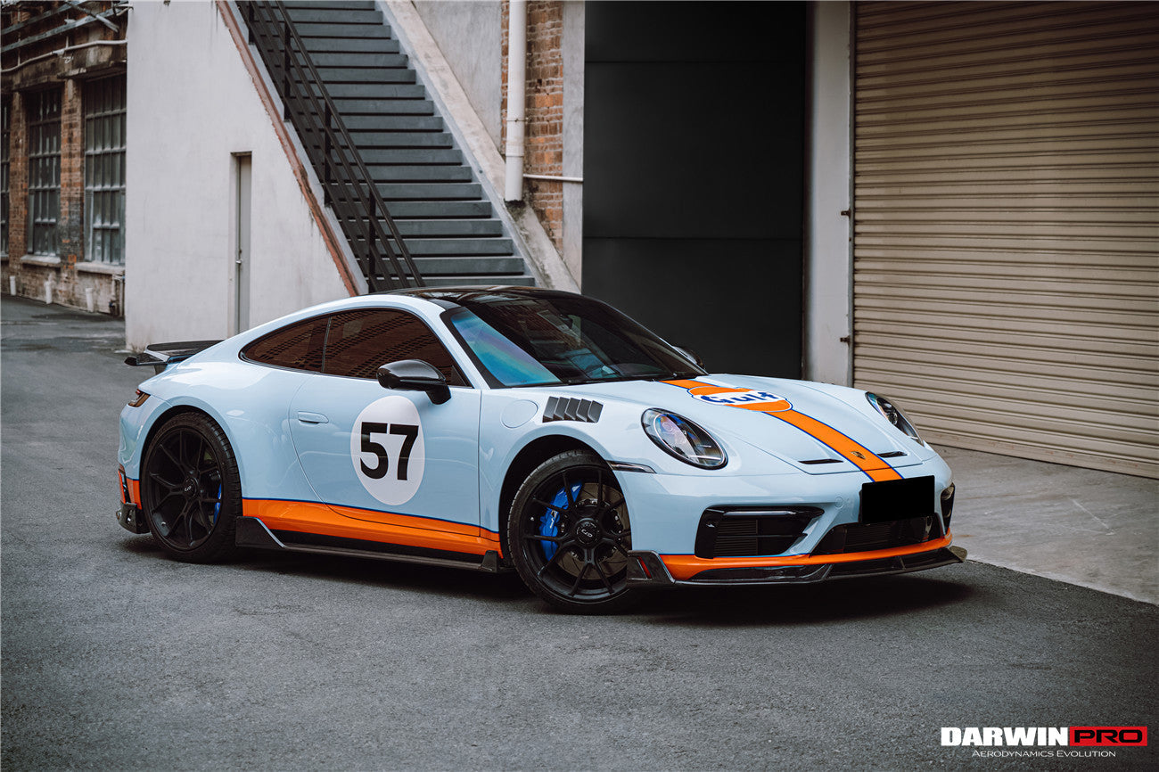 2019-2023 Porsche 911 992 Carrera/Targa S/4/4S SD-Sport Design Modl BKSS Style Front Lip - DarwinPRO Aerodynamics