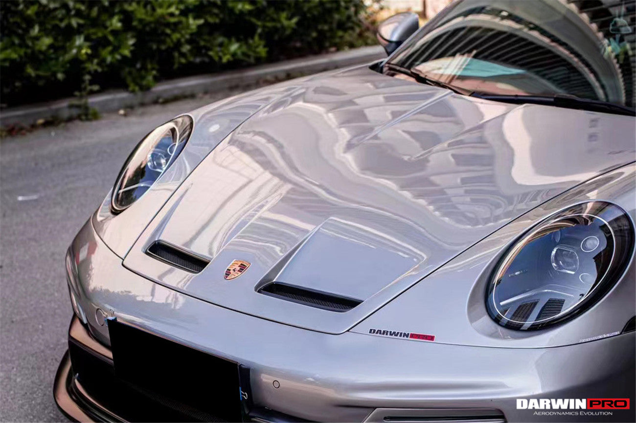 2019-2023 Porsche 911 992 Carrera/S/4/4S/Targa/Cabriolet GT3 Style Hood - DarwinPRO Aerodynamics