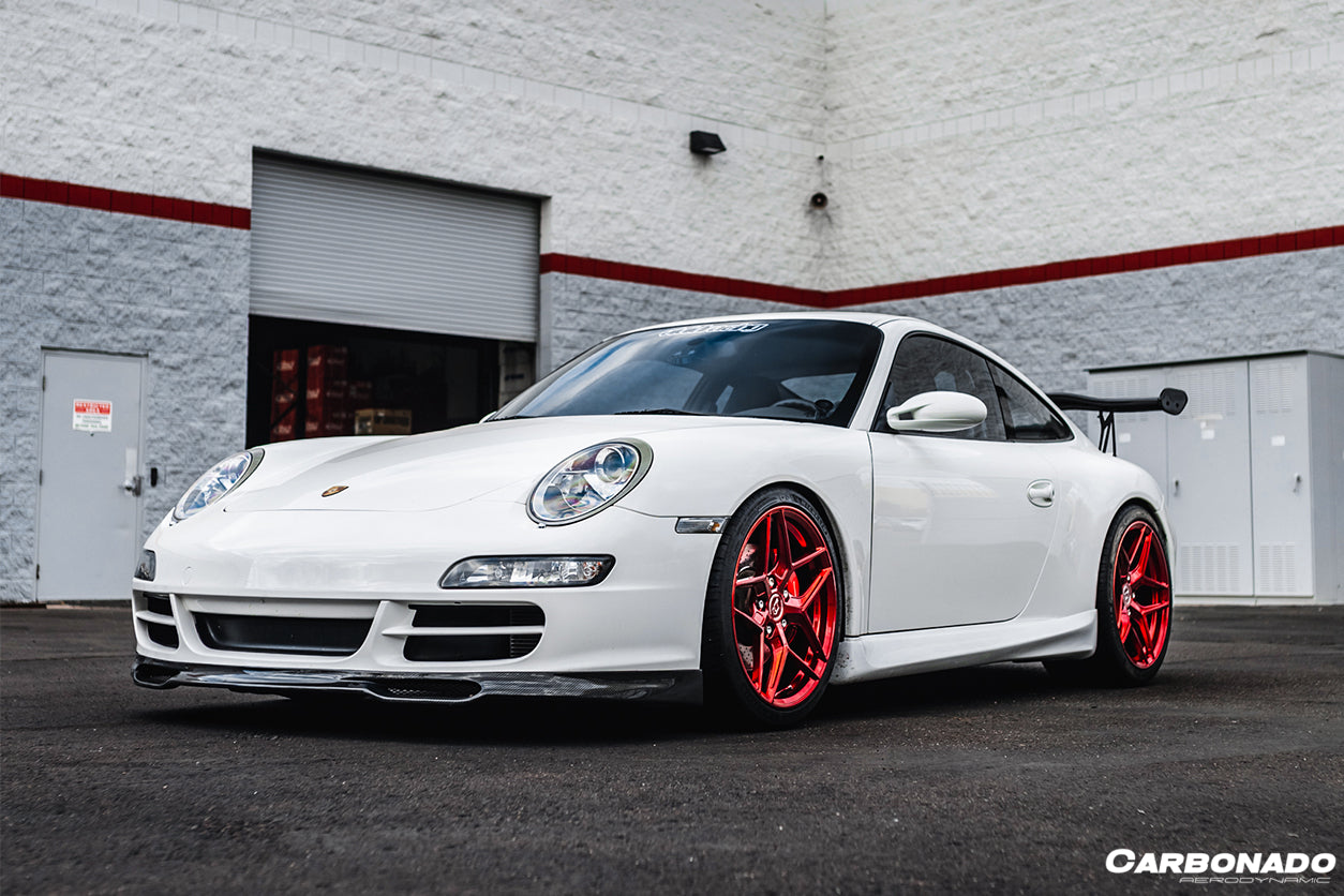 2005-2008 Porsche 911 997.1 Carrera & S & 4S EM Style Front Lip - Carbonado
