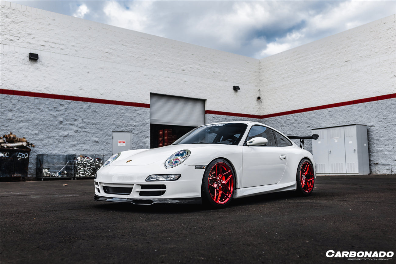 2005-2008 Porsche 911 997.1 Carrera/S/4S EM Style Front Lip - Carbonado