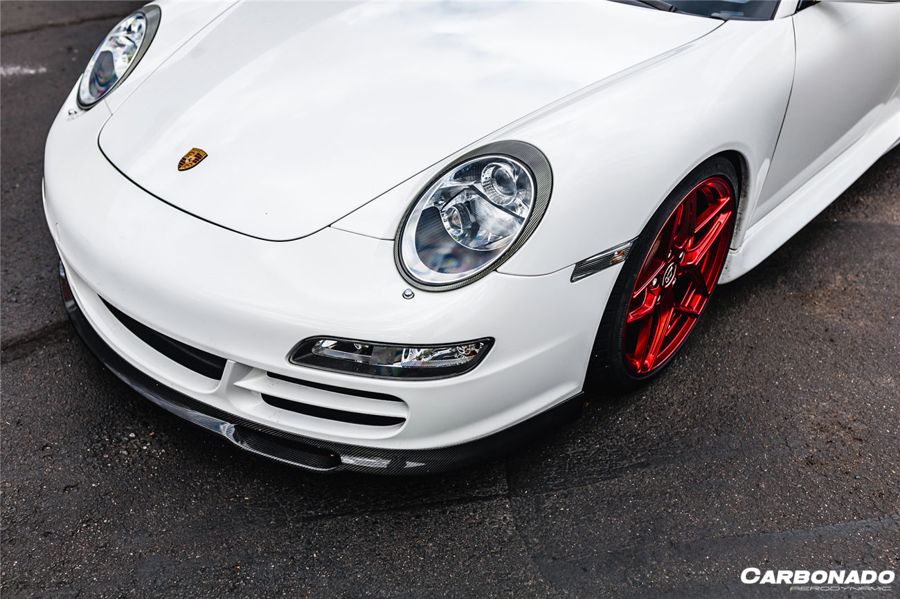 2005-2008 Porsche 911 997.1 Carrera/S/4S EM Style Front Lip - Carbonado