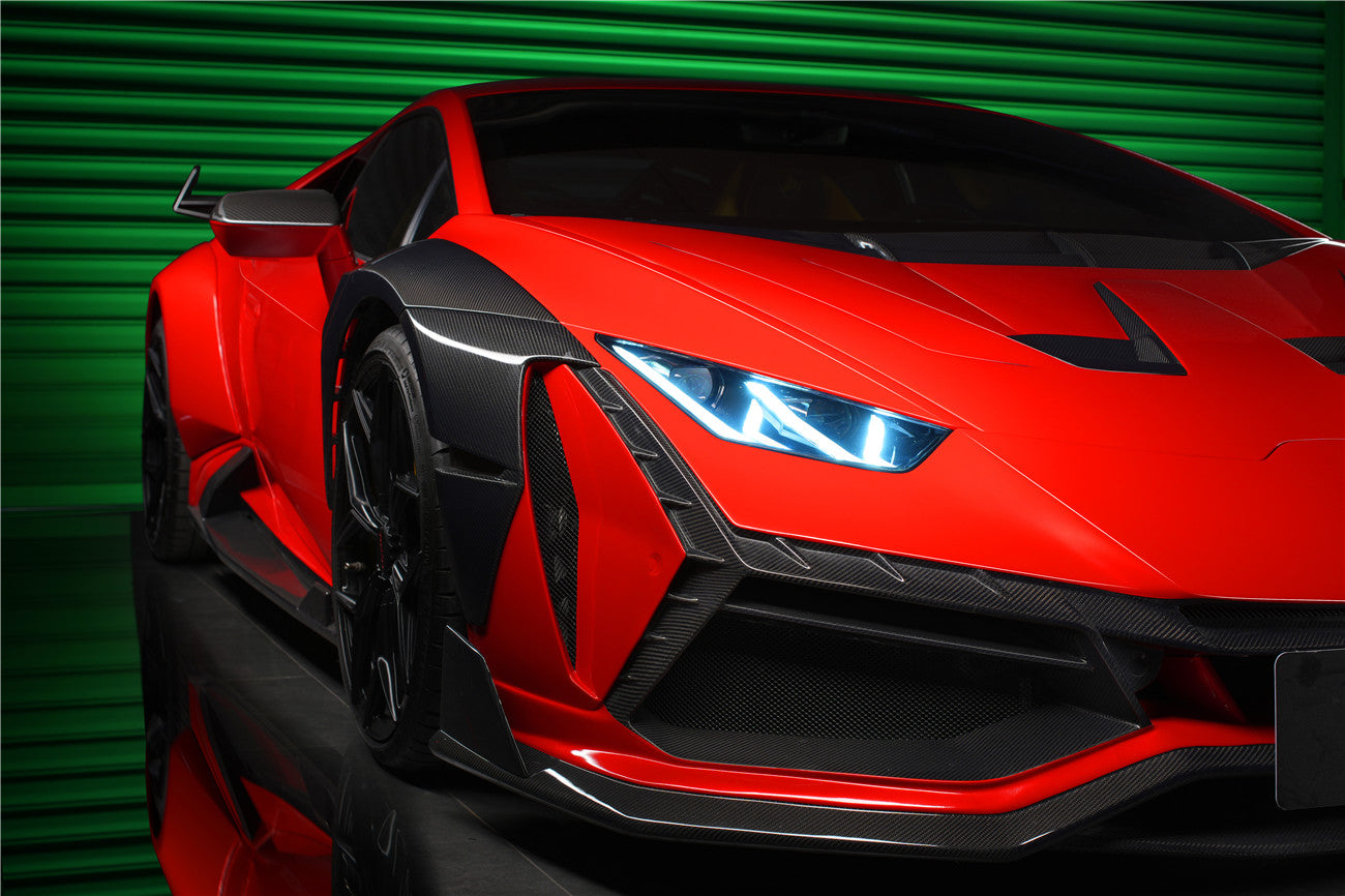 2015-2022 Lamborghini Huracan LP610 & LP580 & EVO BKSSII Style Front Wide Fender - DarwinPRO Aerodynamics
