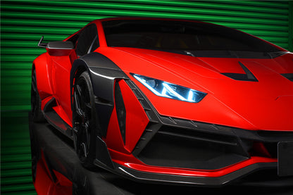 2015-2022 Lamborghini Huracan LP610 & LP580 & EVO BKSSII Style Front Wide Fender - DarwinPRO Aerodynamics
