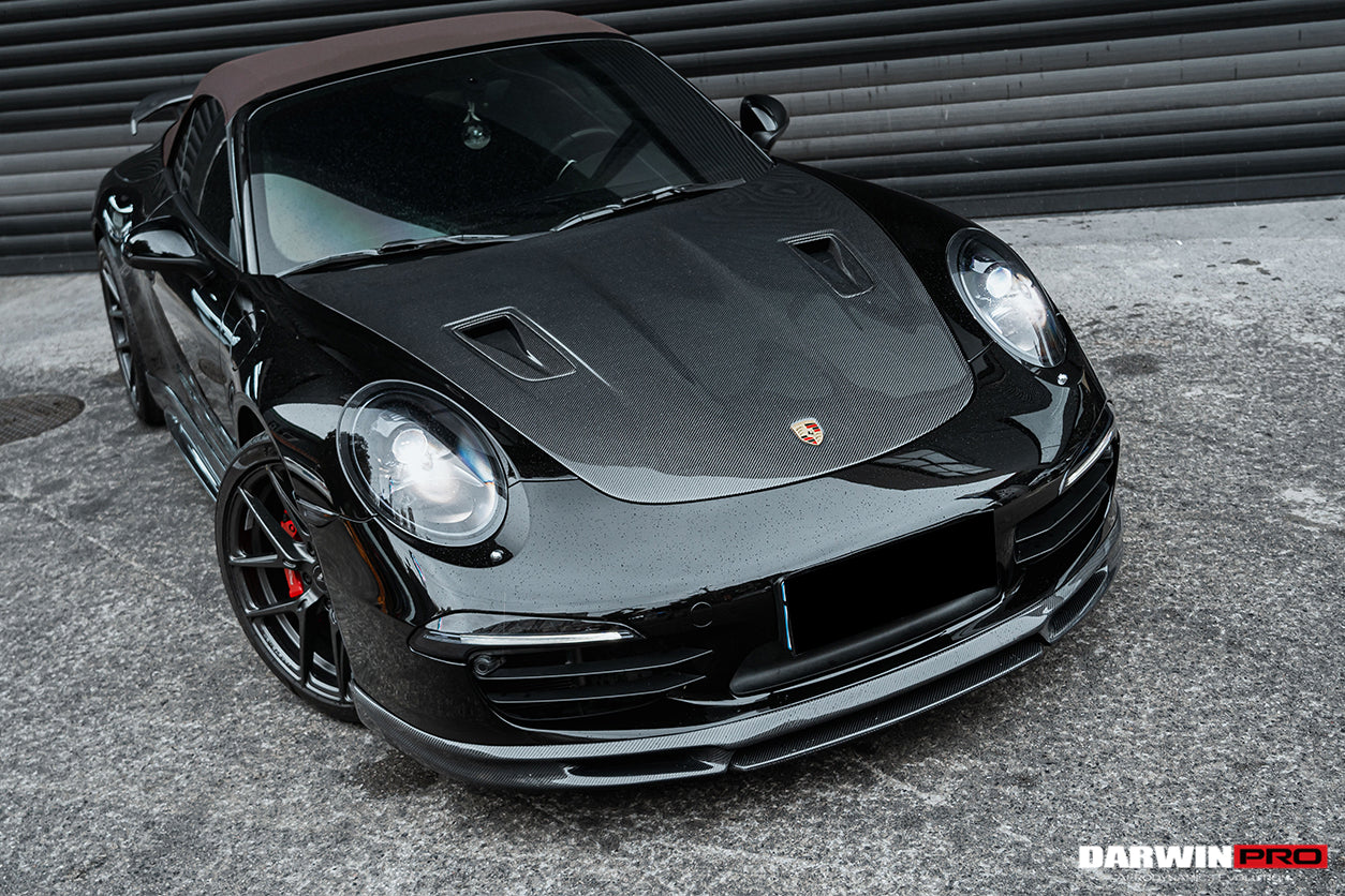 2012-2015 Porsche 991.1 Carrera/S Targa 4/4s GT2RS Style Carbon Fiber Hood - DarwinPRO Aerodynamics