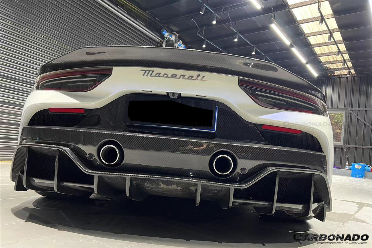 2020-2024 Maserati MC20 SVD Style Dry Carbon Fiber Trunk Spoiler Wing