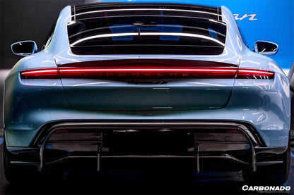 2019-2022 Porsche Taycan/4/4S/GTS/TURBO OD Style Rear Diffuser - Carbonado