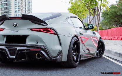 2019-UP Toyota GR Supra (J29/DB) A90 A91 BKSS Style Carbon Fiber Trunk Spoiler w/ LED Light - DarwinPRO Aerodynamics