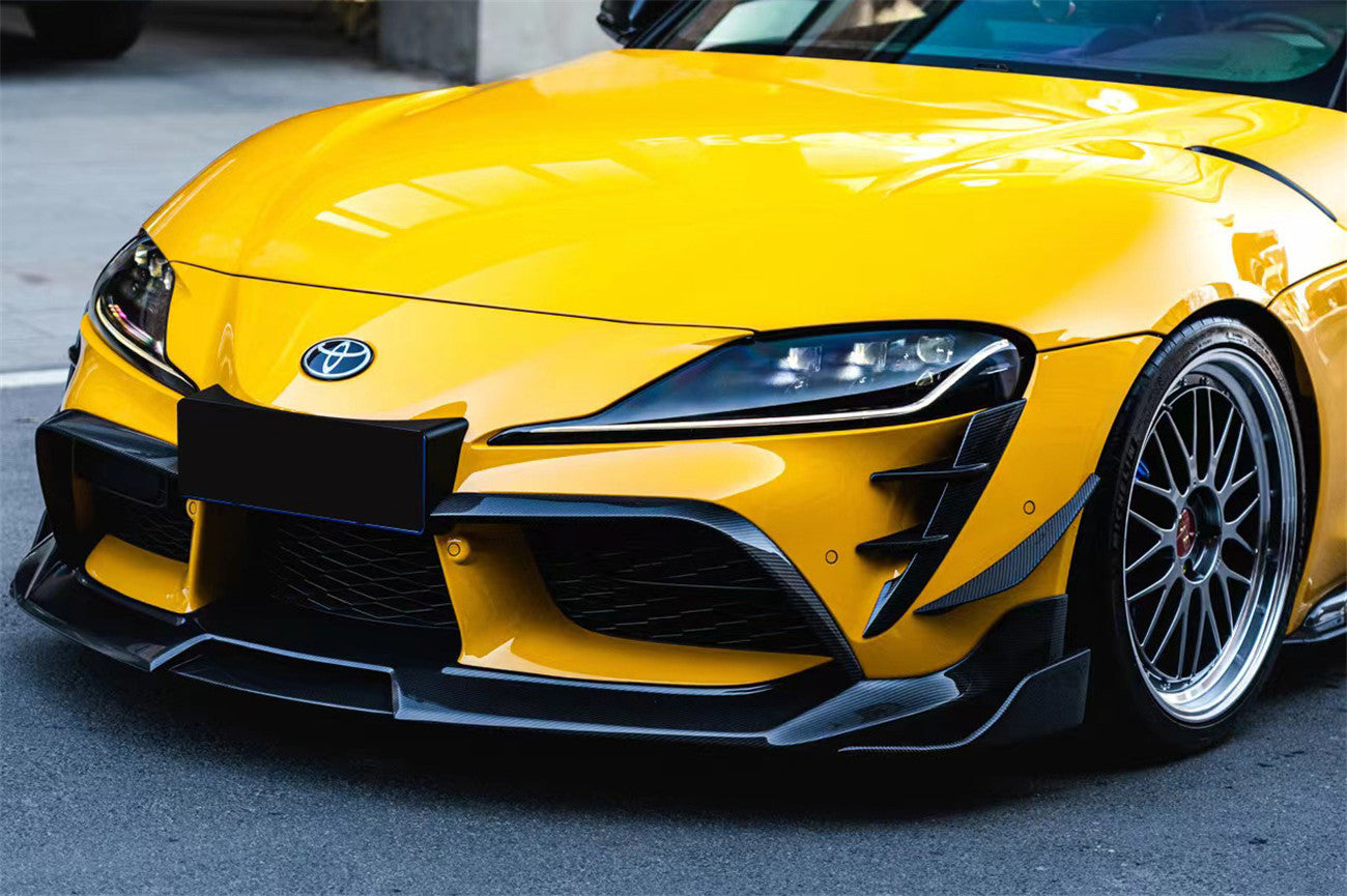 2019-UP Toyota GR Supra (J29/DB) A90 A91 BKSS Style Carbon Fiber Front Lip - DarwinPRO Aerodynamics