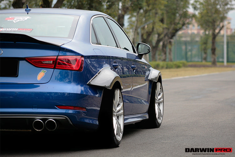 2013-2016 Audi S3/ A3 Sline Sedan BKSS Style Wide Fender Flare - DarwinPRO Aerodynamics