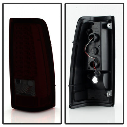 xTune Chevy Silverado 1500/2500/3500 99-02 LED Tail Lights Red Smoke ALT-ON-CS99-LED-RS