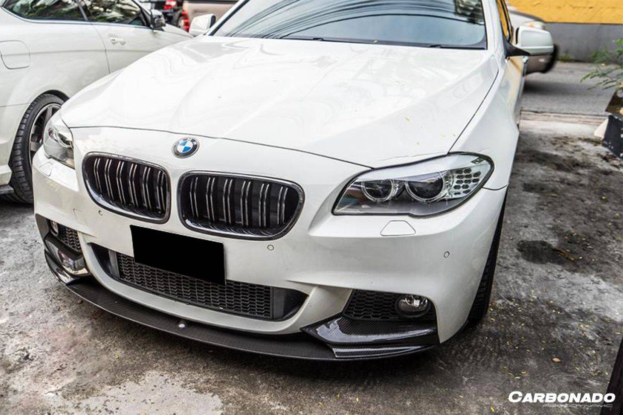 2011-2016 BMW F10 5 Series M-Tech MP Style Carbon Fiber Front Lip - Carbonado Aero