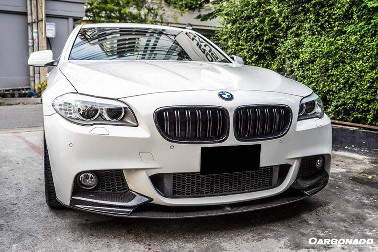 2011-2016 BMW F10 5 Series M-Tech MP Style Carbon Fiber Front Lip - Carbonado