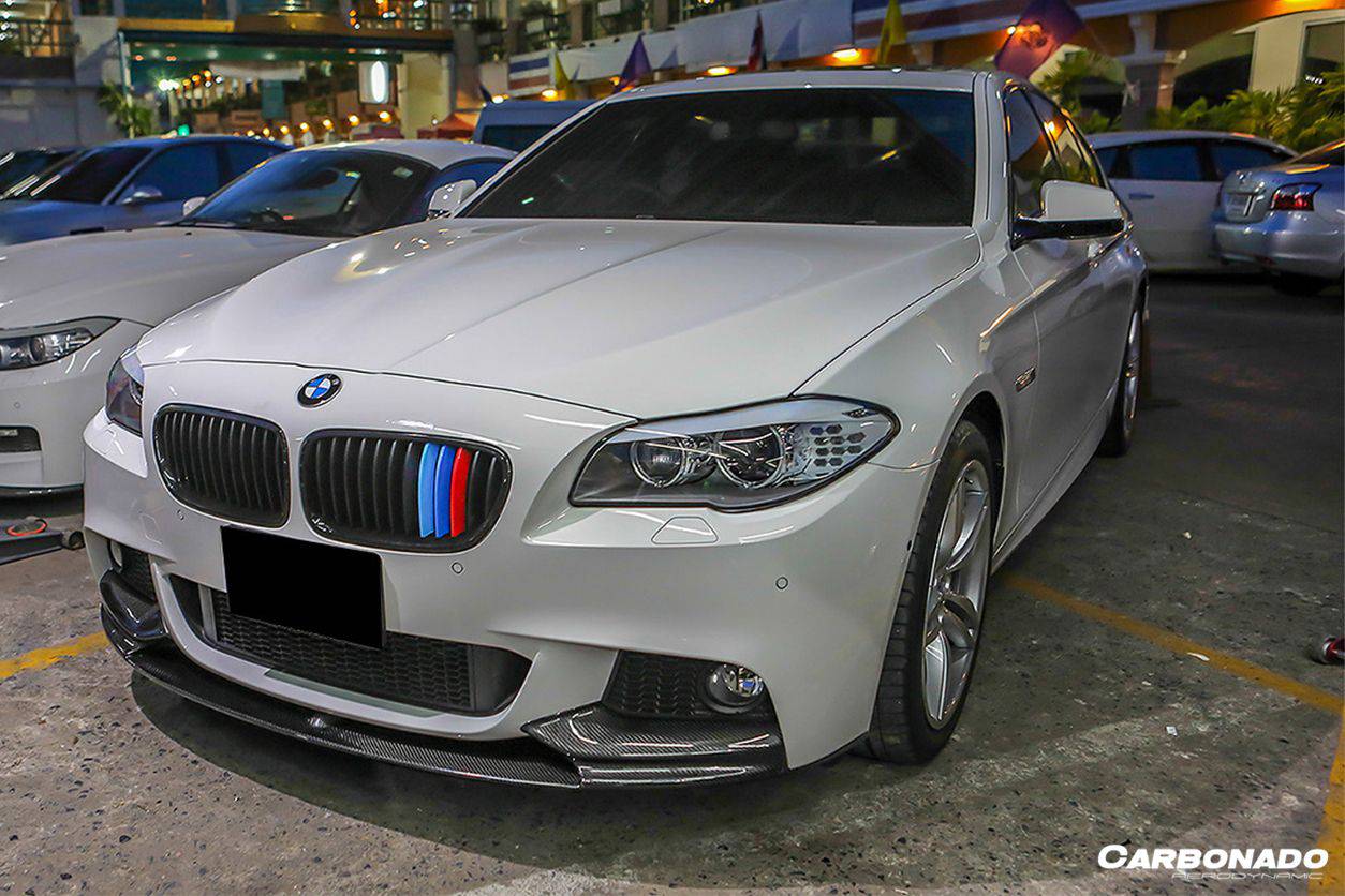 2011-2016 BMW F10 5 Series M-Tech MP Style Carbon Fiber Front Lip - Carbonado Aero