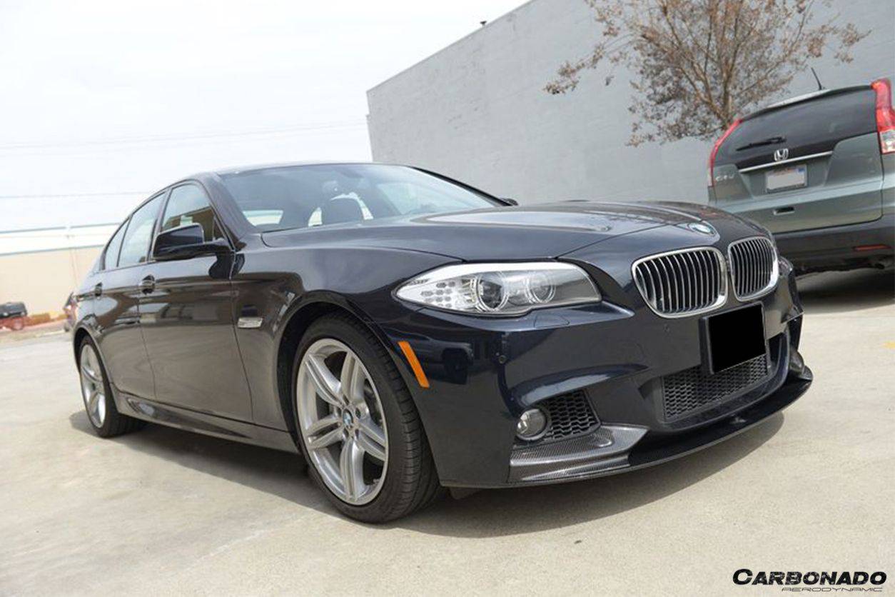 2011-2016 BMW F10 5 Series M-Tech MP Style Carbon Fiber Front Lip - Carbonado Aero