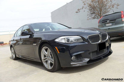 2011-2016 BMW F10 5 Series M-Tech MP Style Carbon Fiber Front Lip - Carbonado Aero