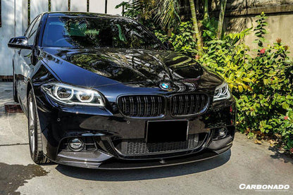 2011-2016 BMW F10 5 Series M-Tech MP Style Carbon Fiber Front Lip - Carbonado Aero